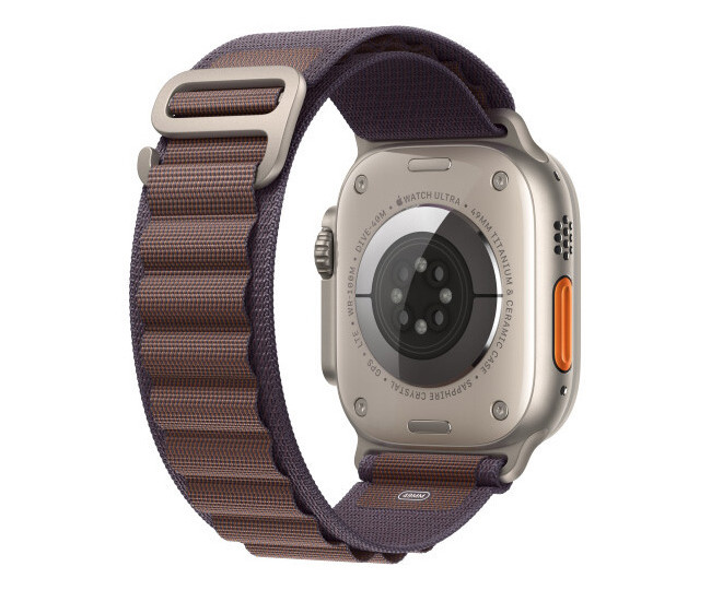 Apple Watch Ultra 2 GPS + Cellular 49mm Titanium Case with Indigo Alpine Loop - Medium (MRET3) б/у